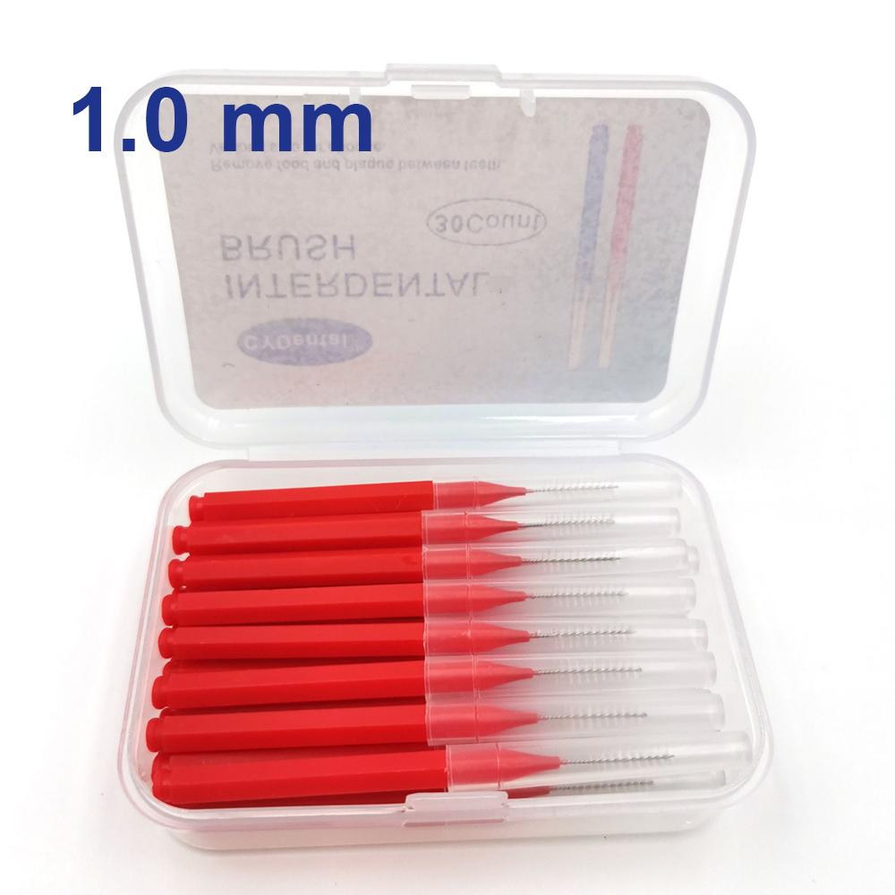 30Pcs Interdental Brush I Type Soft Bristles for Orthodontic Braces Cleaning Teeth Gap Care