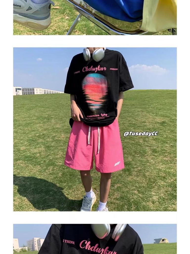 Herren Retro Schnelltrocknende Lässige Strandshorts - 5-Punkt Lockerer Schnitt