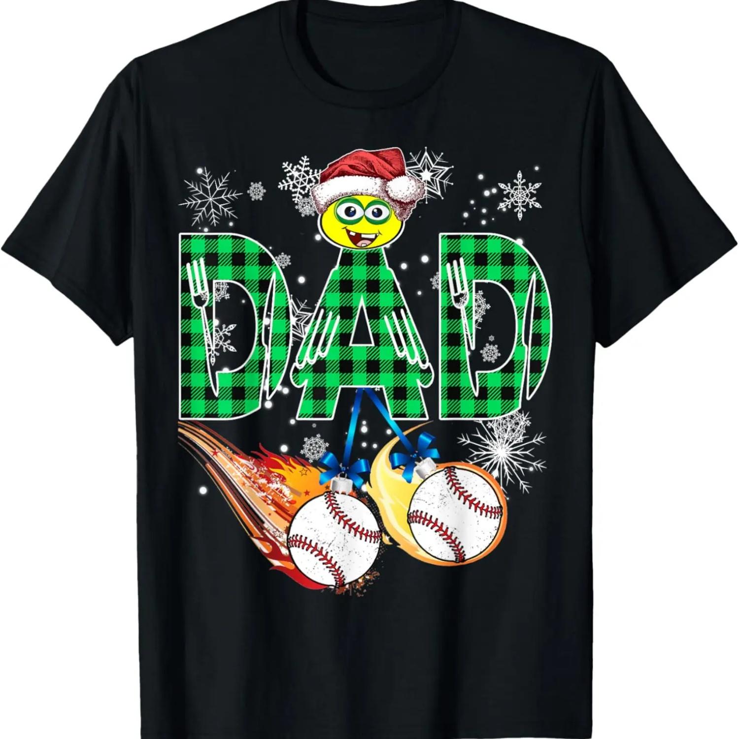 Я люблю бейсбол Я люблю бейсбол Лучший Рождественский Бейсбольный Папа Папа Футболка XXXXXL чёрный