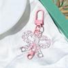 Transparent Acrylic Bow Keyring for Girls' Bags - DIY Pendant Accessory Small Gift