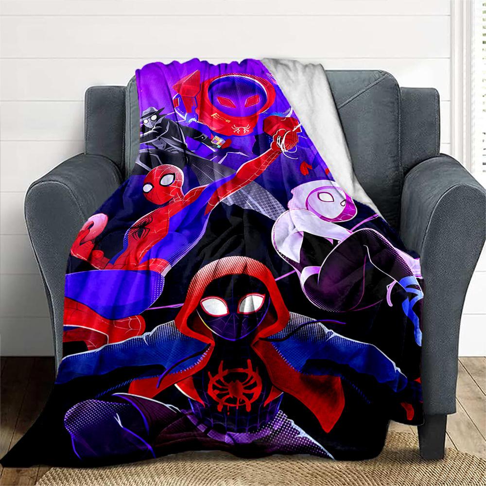 1PC SpiderPeople Outdoor Blanket Lightweight Flannel, Soft & Warm, All-Season Use for Sofa, Outdoor, Camping, Living Room, Office23