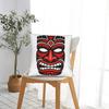 Ancient Dark Tiki Mask Tribal Polynesian Warrior Pillow Case Comfy Pillow Cover Vintage Pillowcases For Sofa Home Decoration