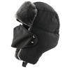 Unisex Winter Warm Hat With Ear Neck Protection Windproof Ski Cap Foldable Adjustable Beanie