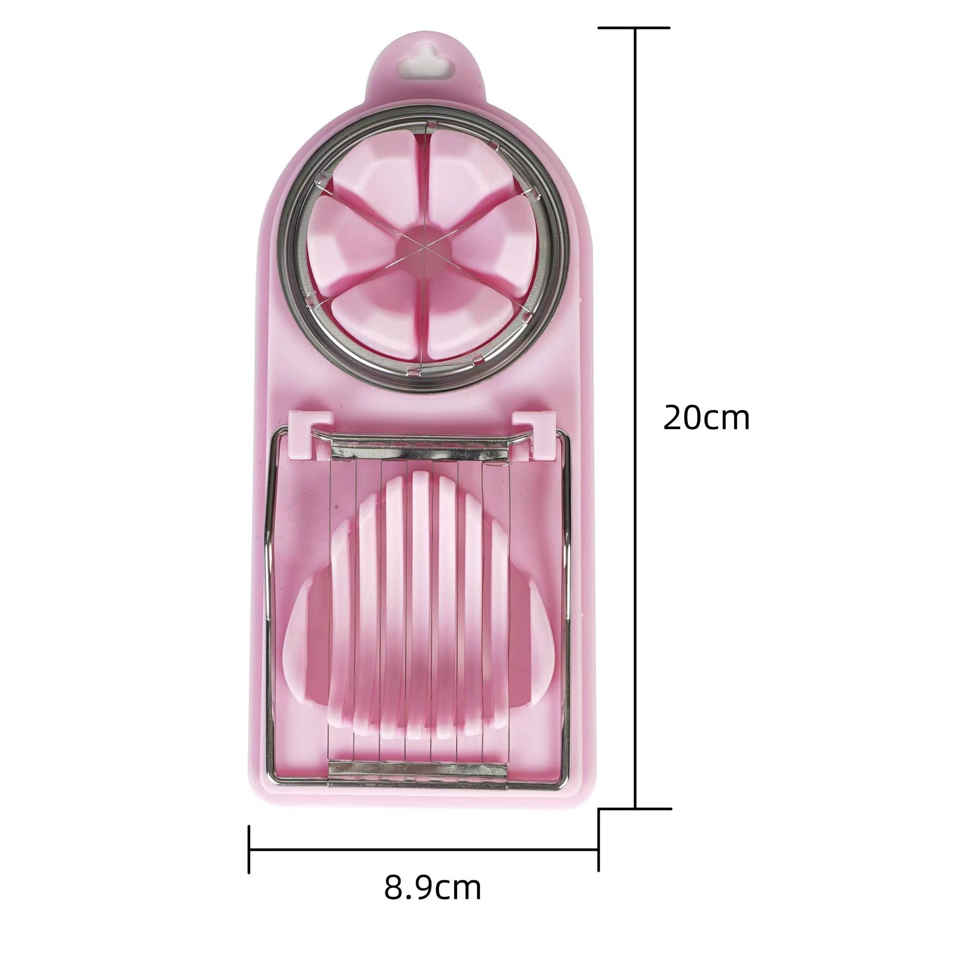 

Яйцерезка 2 в 1, многофункциональная яйцерезка для яиц вкрутую, прочный корпус из АБС-пластика с проводами из нержавеющей стали, резак для яиц 20*8.9cm