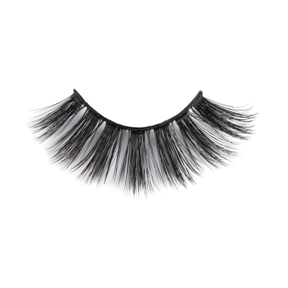 Thick Cross Glue Included Natural Long Eye Lash Extension False Eyelashes 3D Soft Mink Hair