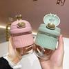 High-Value Cute Cute Rabbit Straw Glass Male And Female Students Couple Portable Cup Coffee Drink Gift Water Cup