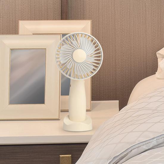 Mini Desk Fan Phone Holder 180 Degrees Adjustable USB Rechargeable Summer Handheld Cooling Fan Portable Mini Personal Fan with Base