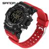 Sanda Student Sports Watch - Hot Selling Waterproof Multifunction with Snooze Alarm & Single Display.