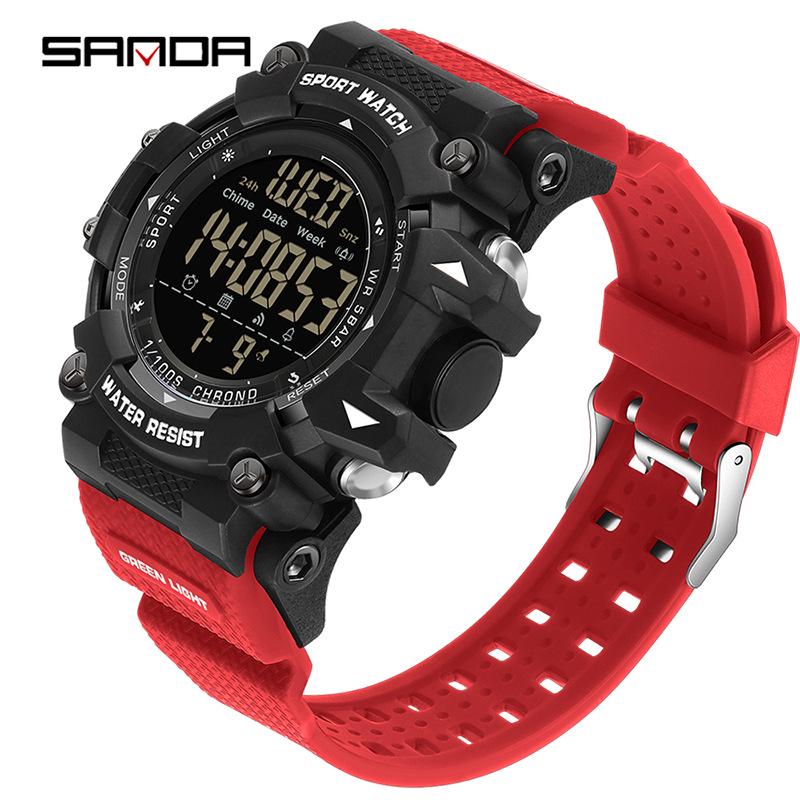 Sanda Student Sports Watch - Hot Selling Waterproof Multifunction with Snooze Alarm & Single Display.