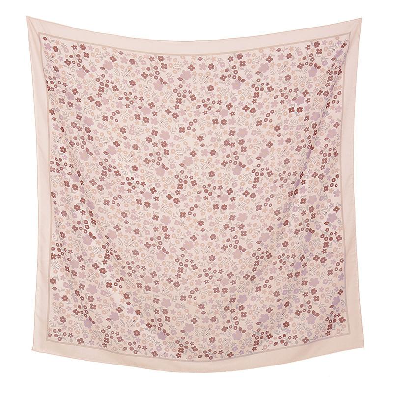 Autumn and winter hot-selling new floral printing large-size square scarf women's popular Malay women's headscarf