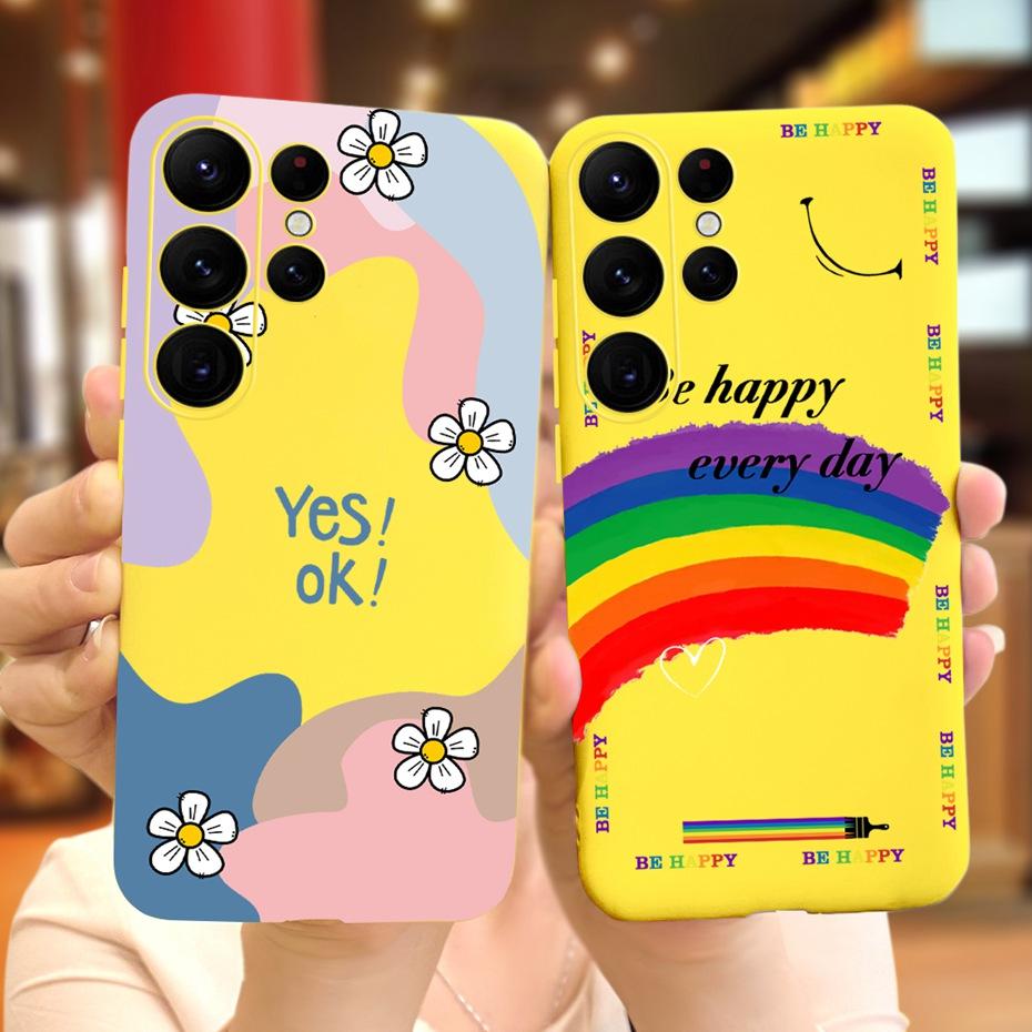 Silicone Case For Samsung S23 Ultra 5G Phone Cases Lovely Printing Soft TPU Cover For Samsung Galaxy S23 S 23 Plus S23+ Coque