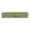 Coussin de sol uni 50 x 50 cm Panama vert olive