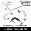 Kylvätskeledningssats för turboaggregat till N20 N26 Motor för BMW F10 F22 F20 F30 11538663516 11538663517 11428626652 11428626653