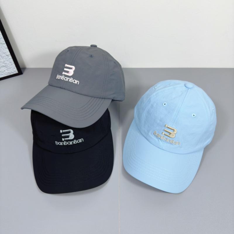 Embroidered Baseball Cap for Women New Korean Style Casual and Versatile Curved Brim Showing Small Soft Top Baseball Cap