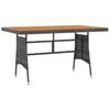 7 Piece Garden Dining Set Poly Rattan Grey