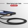 3.5mm Elbow Spring Expansion Sound Adapter 3.5mm To 3.5mm Male Plug Sound Cable Flexible Spring Cable AUXs Line