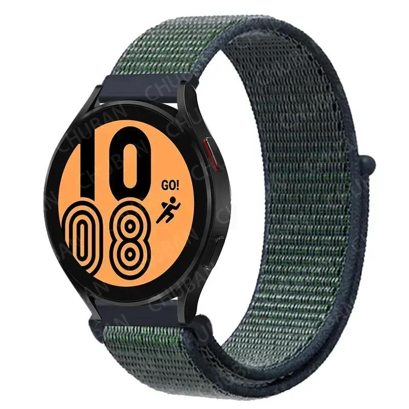 20mm/22mm Nylon Loop For Samsung Galaxy Watch 7/6/4/Classic/3/5/pro/Active 2 Sport Breathable Band Huawei Watch GT 4-3-2e Strap
