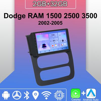 Autoradio Android Carplay pour Dodge RAM 1500 2500 3500 2002-2005, lecteur multimédia, unité principale, stéréo, navigation GPS, BT, WIFI, 2 + 32 Go
