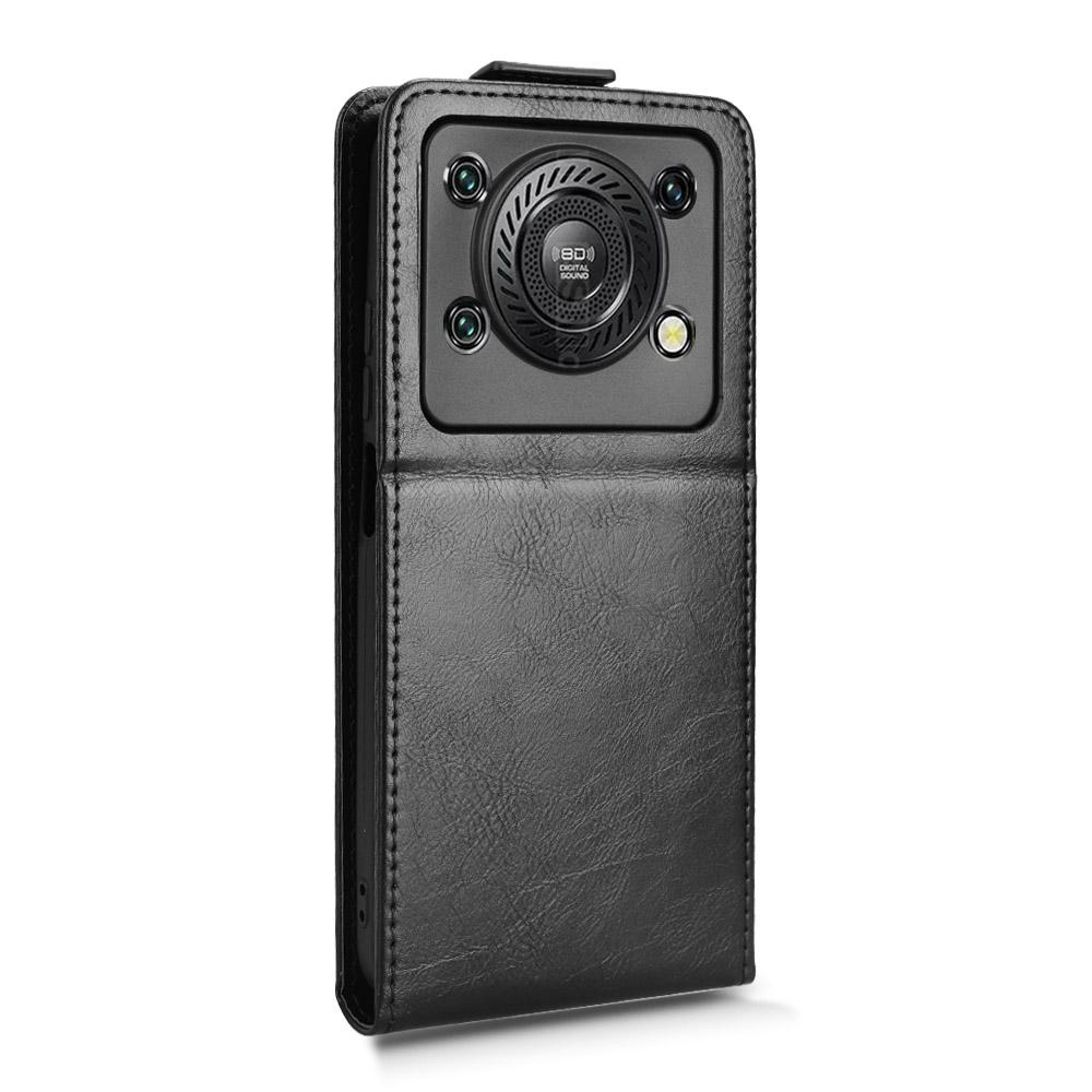 For Oukitel C60 Pro/C60 Stand Case Magnetic Clasp Vertical Flip Leather Phone Cover with Card Holder