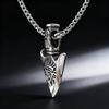 YQ 316L Stainless Steel Nordic Odin Viking Rune Spear Pendant Necklace For Men Punk Jewelry Accessories