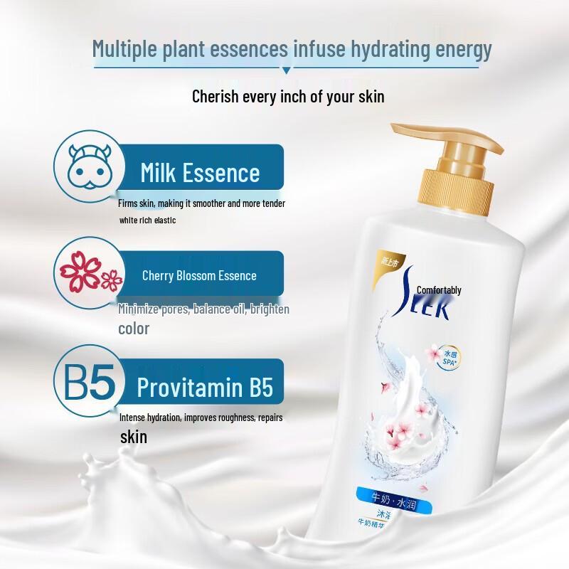 SLEK Camellia & Milk Shampoo & Body Wash Set