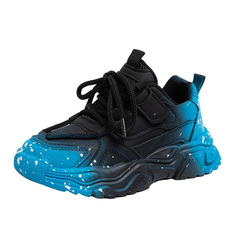 

Kids Sneakers for Girls Spring Autumn Causal Boys Running Shoes Fashion Soft Bottom Children Basketball Shoes Non-slip School 27 синій