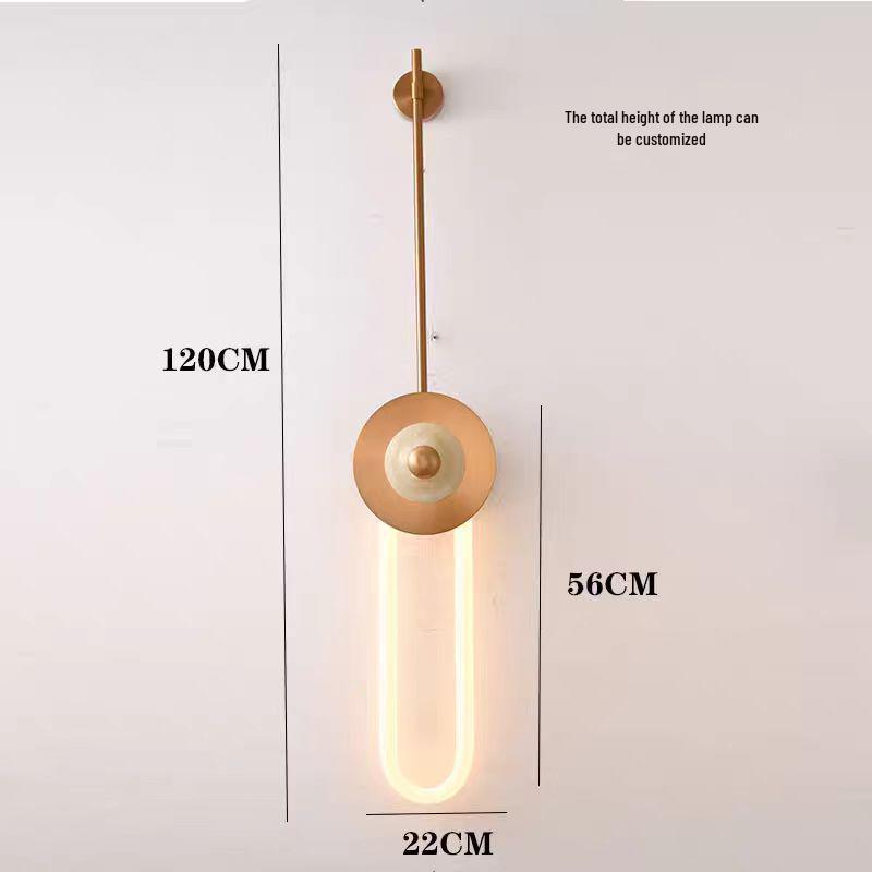 European-Style Minimalist Wall Lamp: Modern Art Design for Office, Hotel, or Bedroom