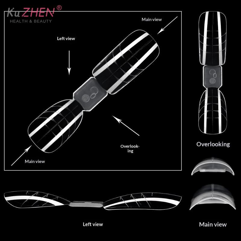 150Pcs French Dual Forms 2In1 Nail Molds With Scale Double-ended Full Cover Nail Extension Building Gel Mold Nail Forms Nail Art