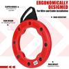 30 Meters Electrician Wire Cable Threading Device Red Electrician Cable Puller  Construction Sites