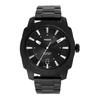 Fossil Machine Three Hand Date Black Stainless Steel Watch