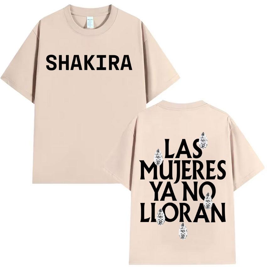 

Singer Shakira Las Mujeres Ya No Lloran Graphics Casual Tshrit Oversized Fashion Short Sleeve Tshrits Aesthetic High Quality Tee 2XL