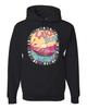 Lake Bum Sunrise Vacation Boating Pink and Blue Unisex Hoodie Sweatshirt
