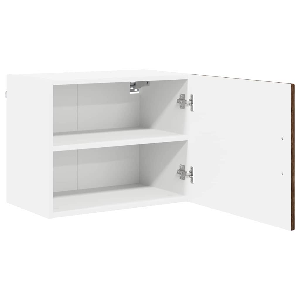 Wall Mounted Cabinet PORTO Brown Oak Effect 50 X 31 X 40 Cm