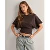 Minimalist Cotton T Shirt With Short Sleeves For Casual Summer Wear