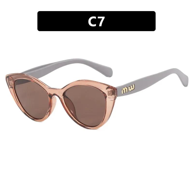 Vintage Cat Eye Sunglasses Women Letter Small Frame Sun Glasses Female Brand Designer Retro Shades Fashion