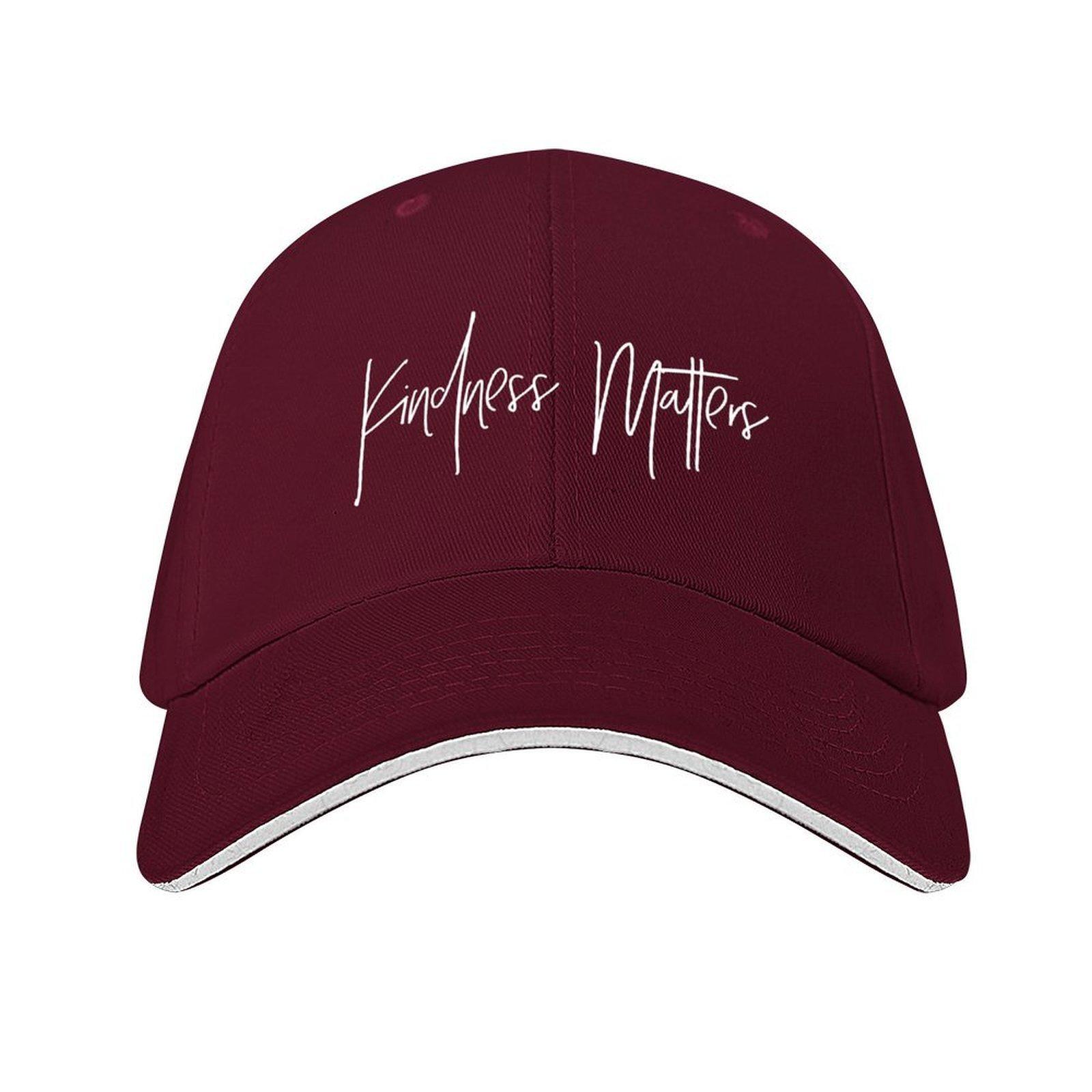 

Kindness Matters Baseball Cap Luxury Cap Beach Bag black Hat Man For The Sun Man Womens