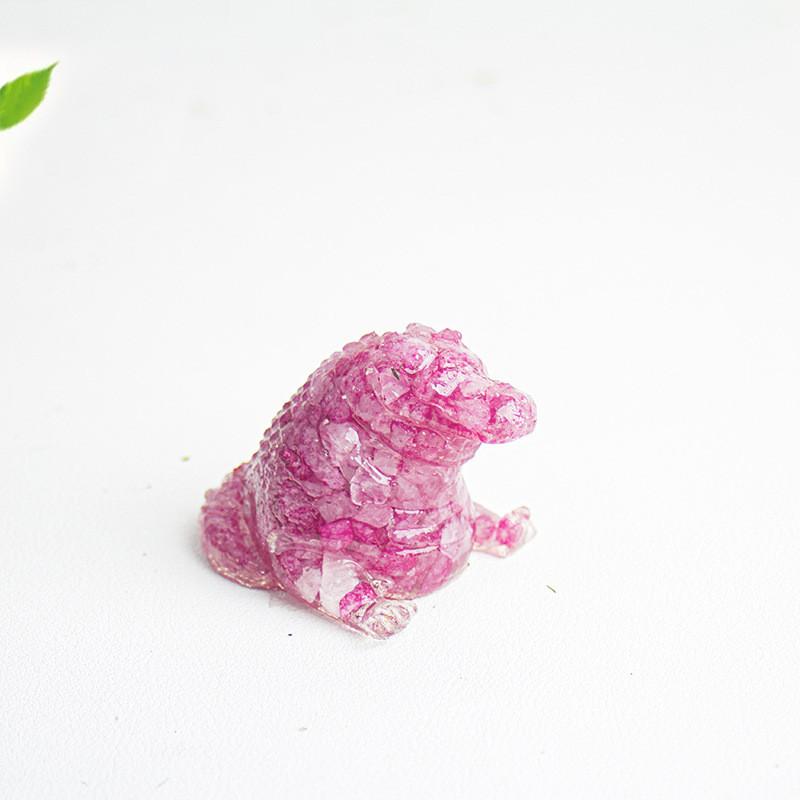 Crystal Resin Miniature Office Decor With Obsidian And Rose Quartz For Home And Desk Display