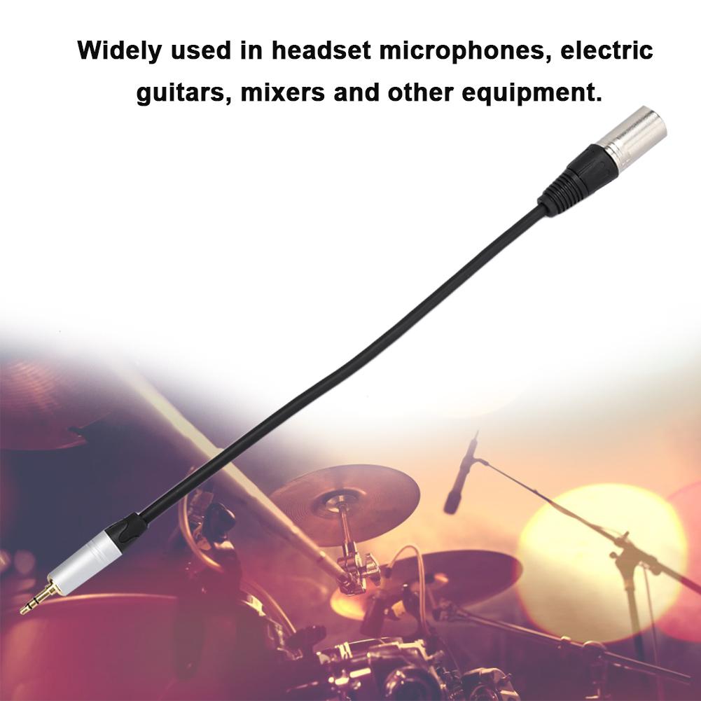 3.5mm Male to XLR Male Audio Adapter Cable Converter Stereo Transmission Cable