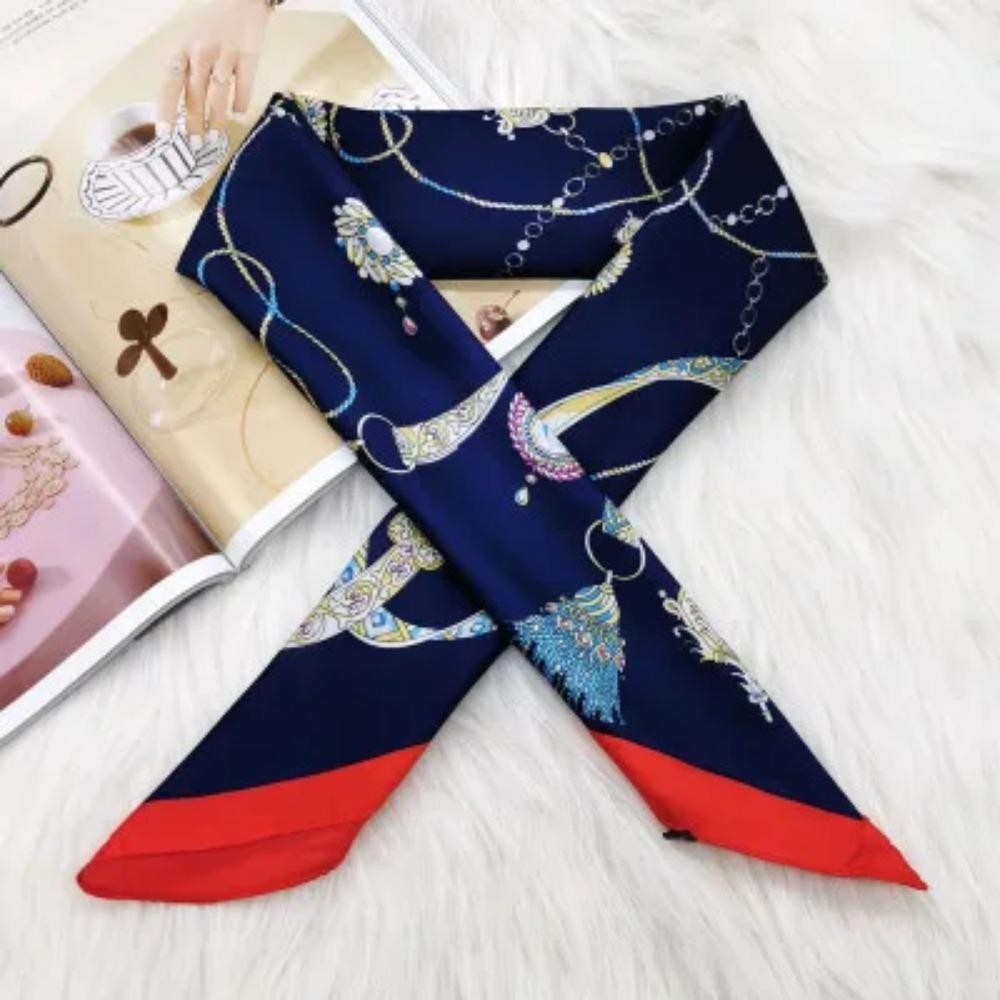 2025 Summer Luxury Brand Silk Scarf Square Women Shawls And Wraps Fashion Office Small Hair Neck Hijabs Foulard Scarves 70*70cm