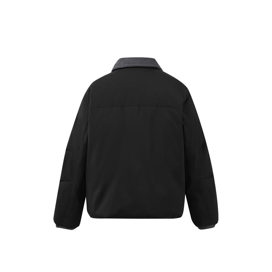 UNDREST Men's Winter Patchwork Down Jacket - Warm, Loose Fit with Lapel Design YR10