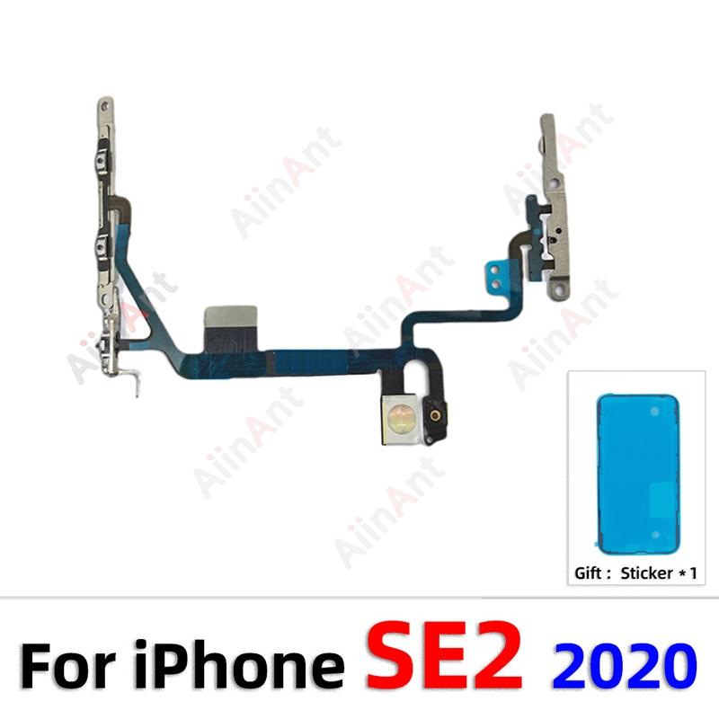 Power Volume Buttons FlashLight Power Flex Cable For iPhone 11 Pro X XR Xs Max 5s SE 6s 7 8 Plus SE 2 3 2020 2022 With Sticker
