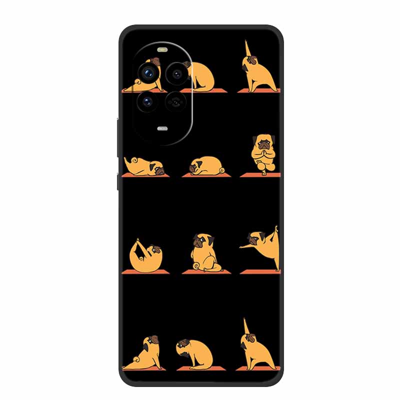 Black Silicone Case For Huawei Nova 13 Pro Case Cartoon Soft Back Cover For Huawei Nova 14 Pro Ultra Phone Case Nova14 Ultra Bag