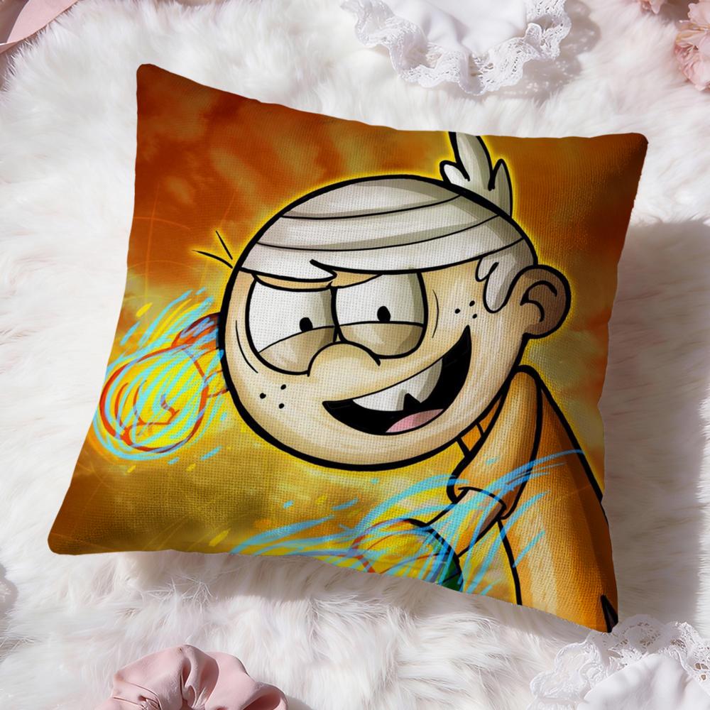 The L-Loud House Cushion Cover Premium Comfort Reversible Pillow Cove -Two In One Design for Any Room & Car Interior