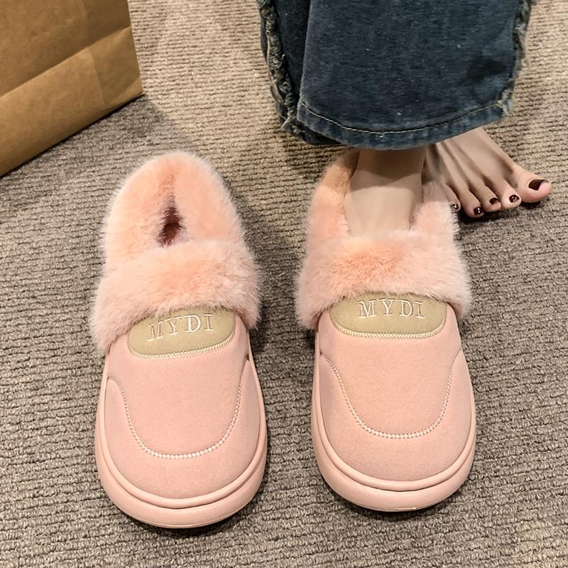 Women's Snow Boots 2024 New Thickened Fluff Comfortable Warm Plush Boots Women Shoes Woman Winter Chunky Boots Woman