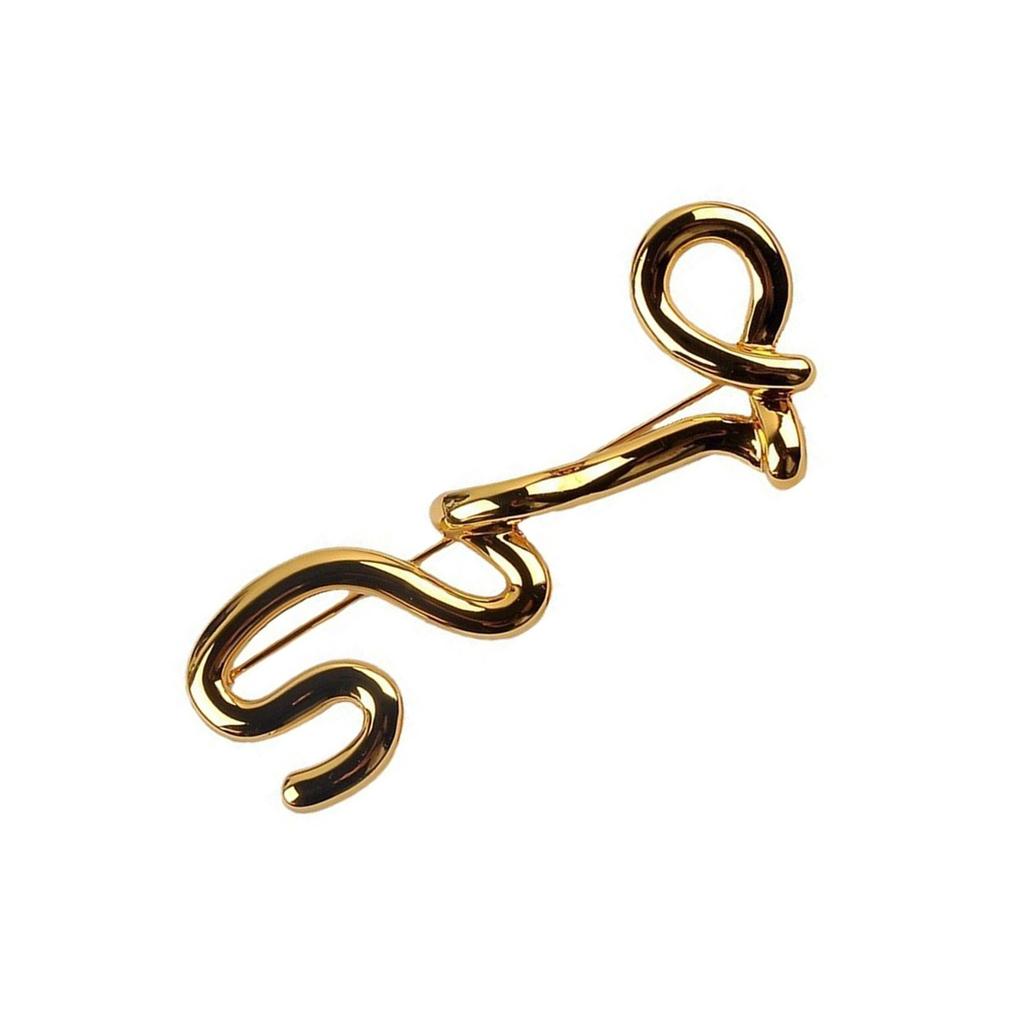 Creative Personalize Letter Brooch for Unique Styles In Various Occasions With Sturdy Alloy Materials Daily Use