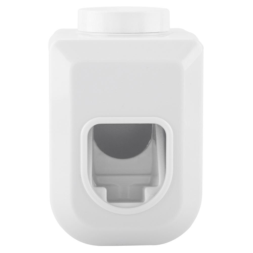 Wall Mounted Toothpaste Dispenser Automatic Squeezer Toothpaste Holder Home Bathroom (White)