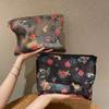 2025 Japanese Style Makeup Storage Bag Large Capacity Vintage Travel Storage Bag Cartoon Printing Waterproof Wash Bag Facility