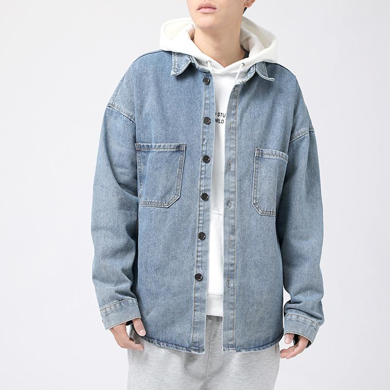 Loose Tooling Denim Shirt Jacket 