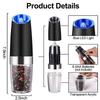 Gravity-Activated Electric Spice Grinder - Smart Sensor for Pepper & Sea Salt, Effortless Home Kitchen Solution