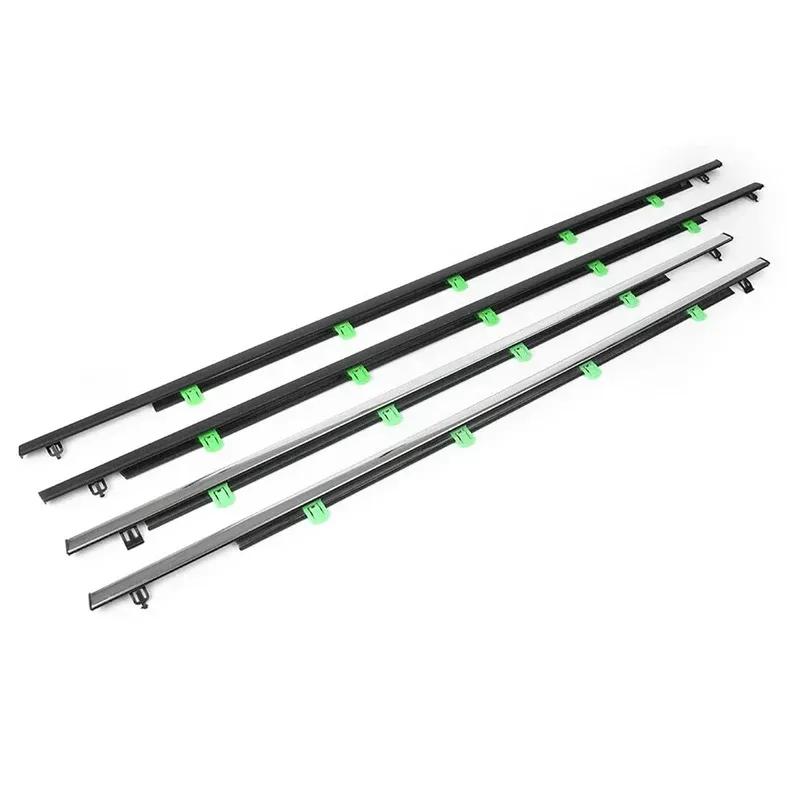 Car Window Weatherstrips For Honda CRV CR-V 2007-2011 Rubber Chrome Door Moulding Trim Belt Outer Window Glass Sealing Belts